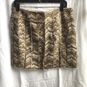 Michael Kors linen lined skirt with fringed bottom new never used size 8